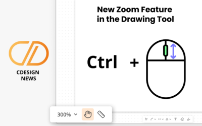 New Zoom Feature
in the Drawing Tool