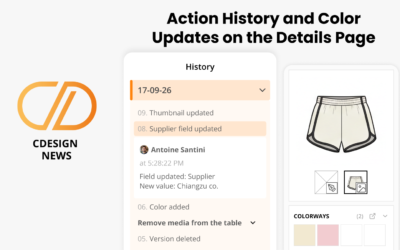 Action History and Color Updates on the Details Page